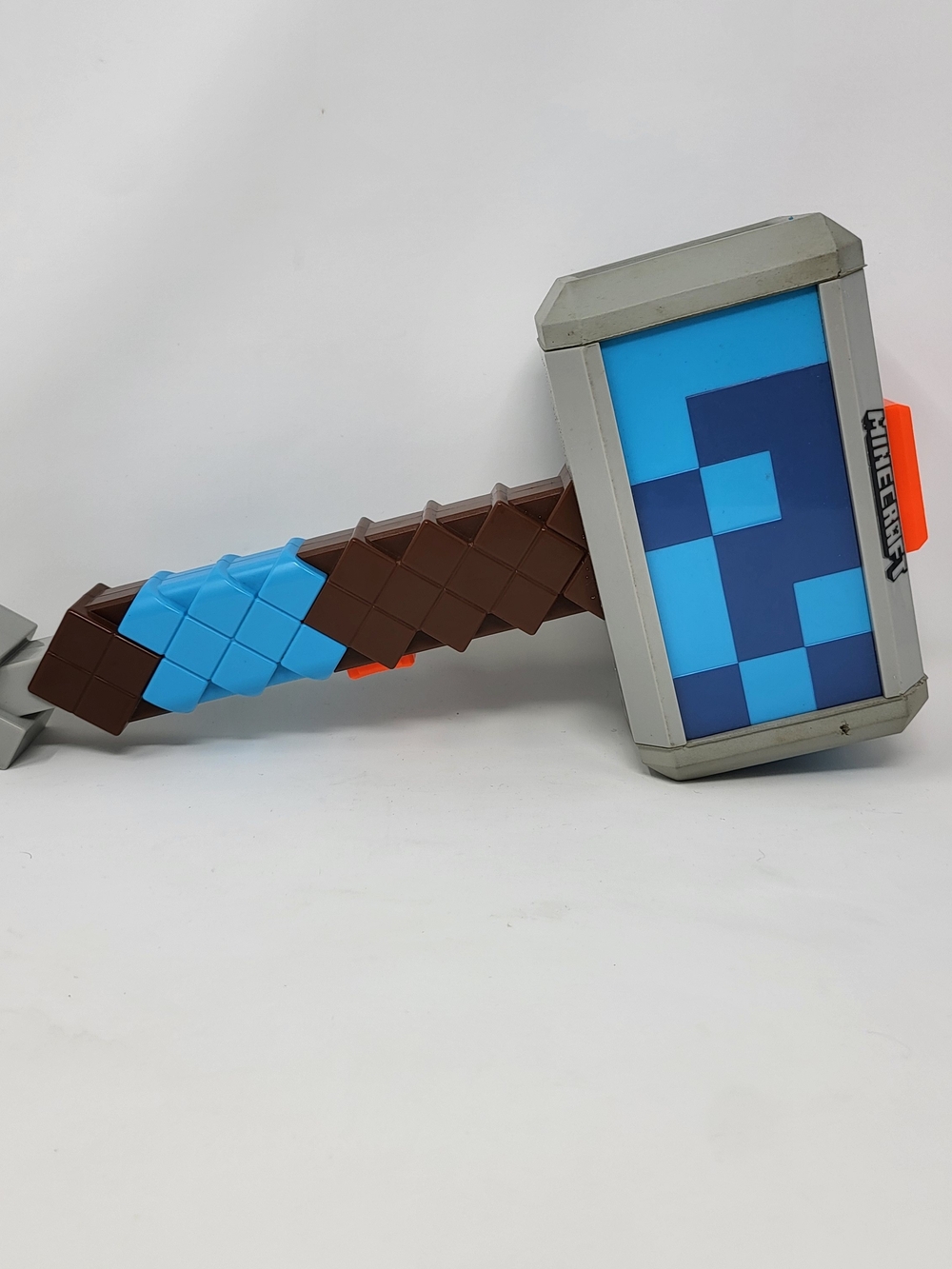 Minecraft Light Blue & Brown Foam Hammer Toy by Minecraft